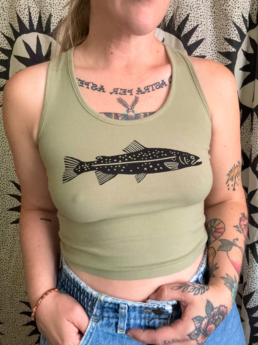 Trout Crop Tank