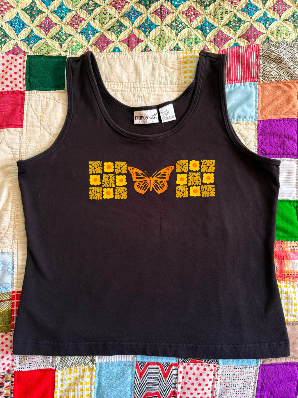 Vintage Patchwork Monarch Tank