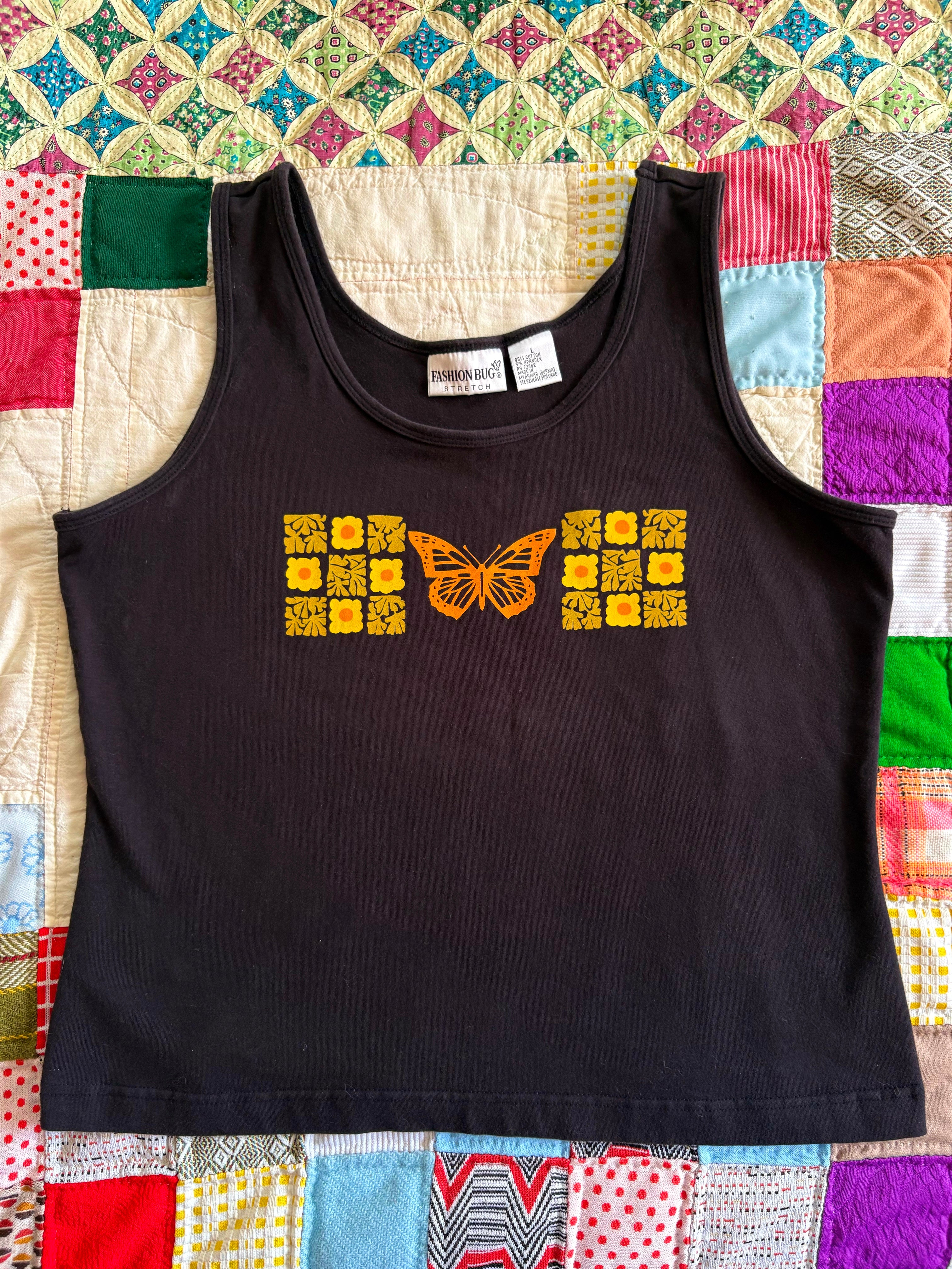 Vintage Patchwork Monarch Tank
