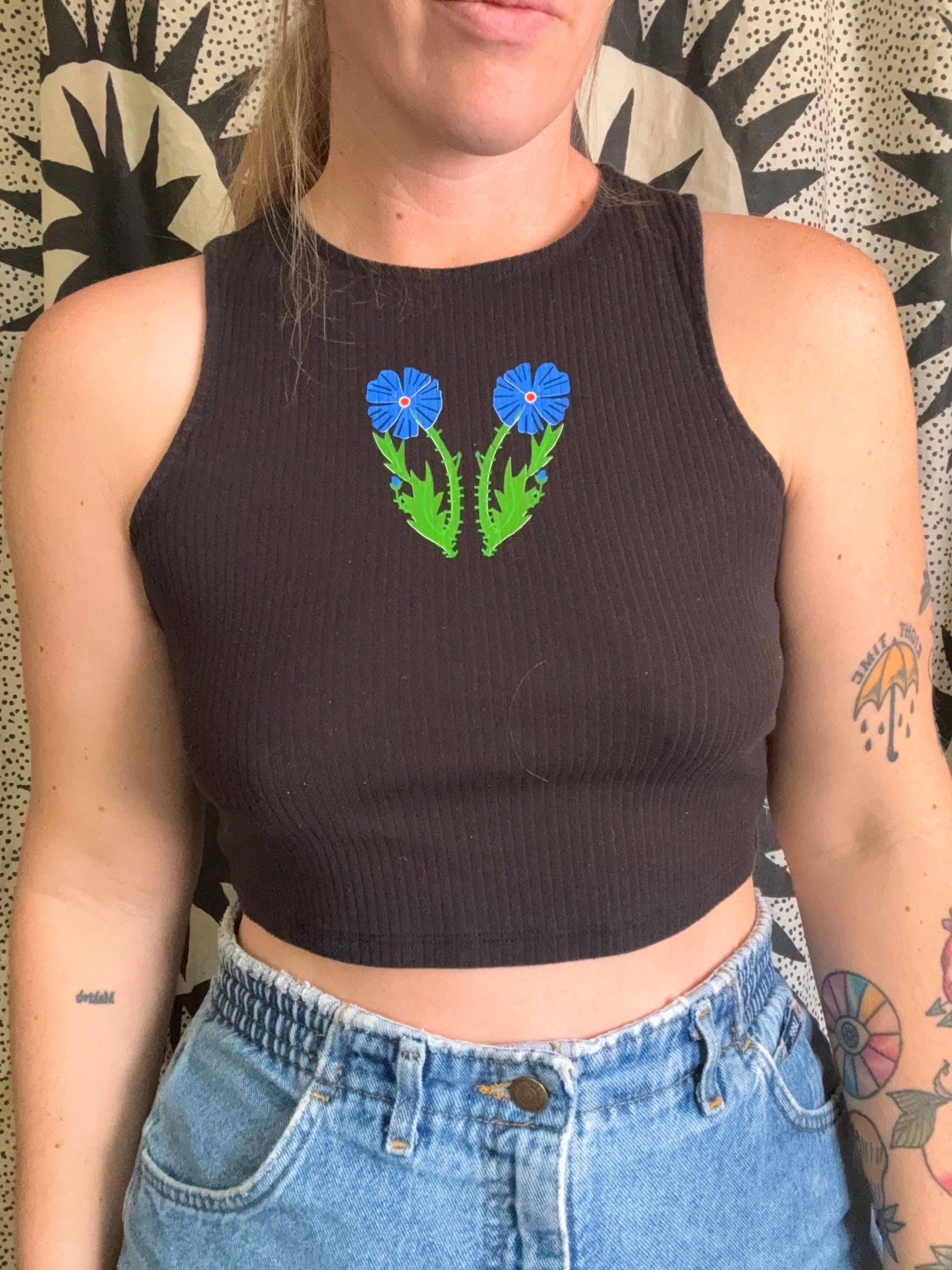 Flower Power Crop Tank