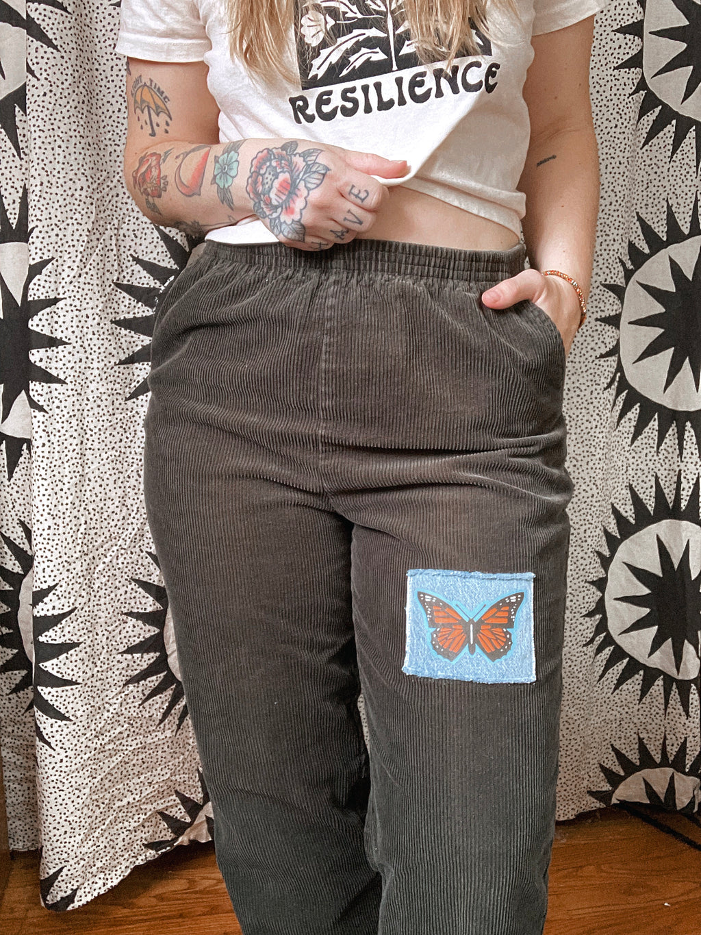 Women’s Large Vintage Cords with Monarch Patch