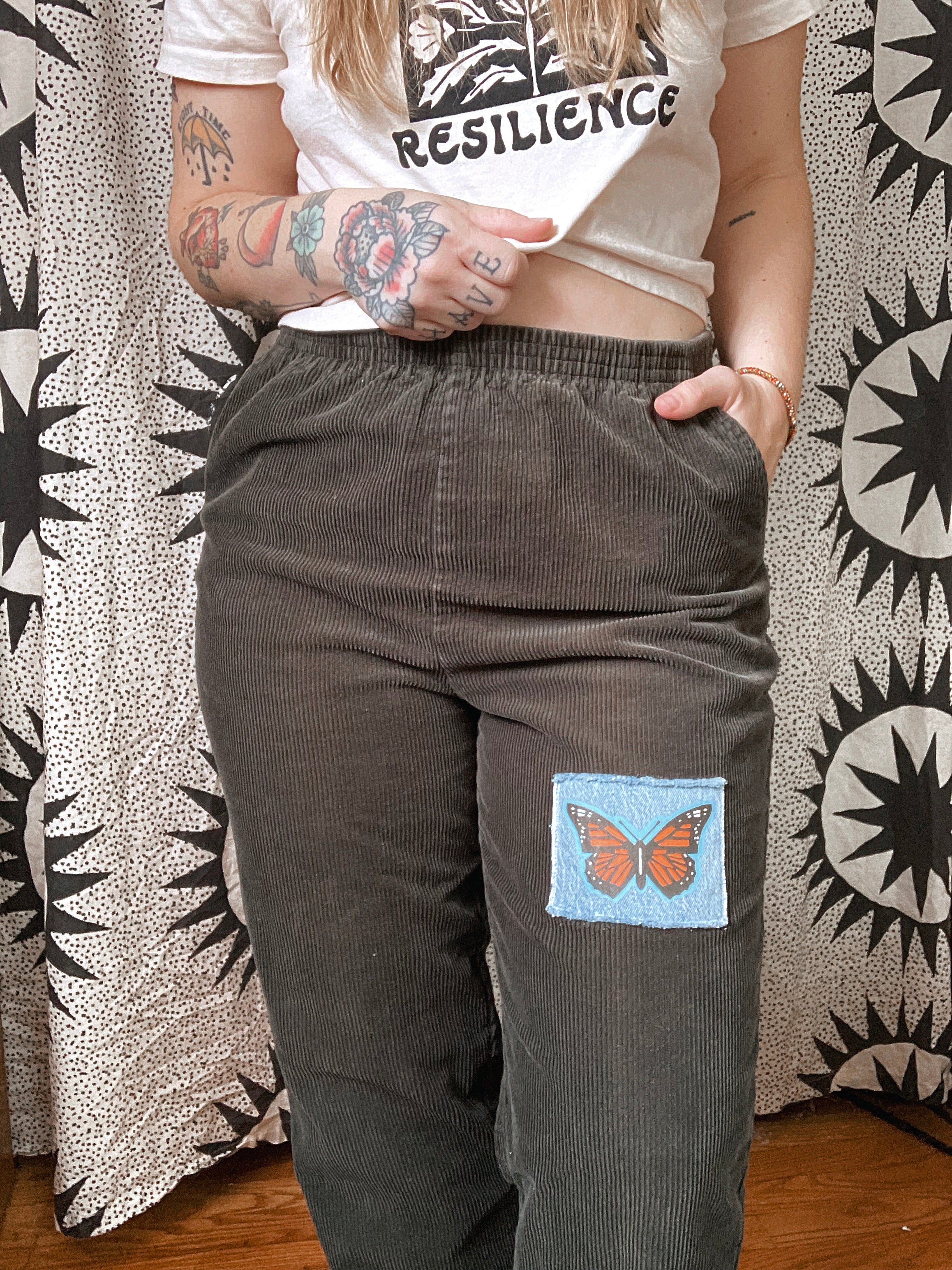 Women’s Large Vintage Cords with Monarch Patch