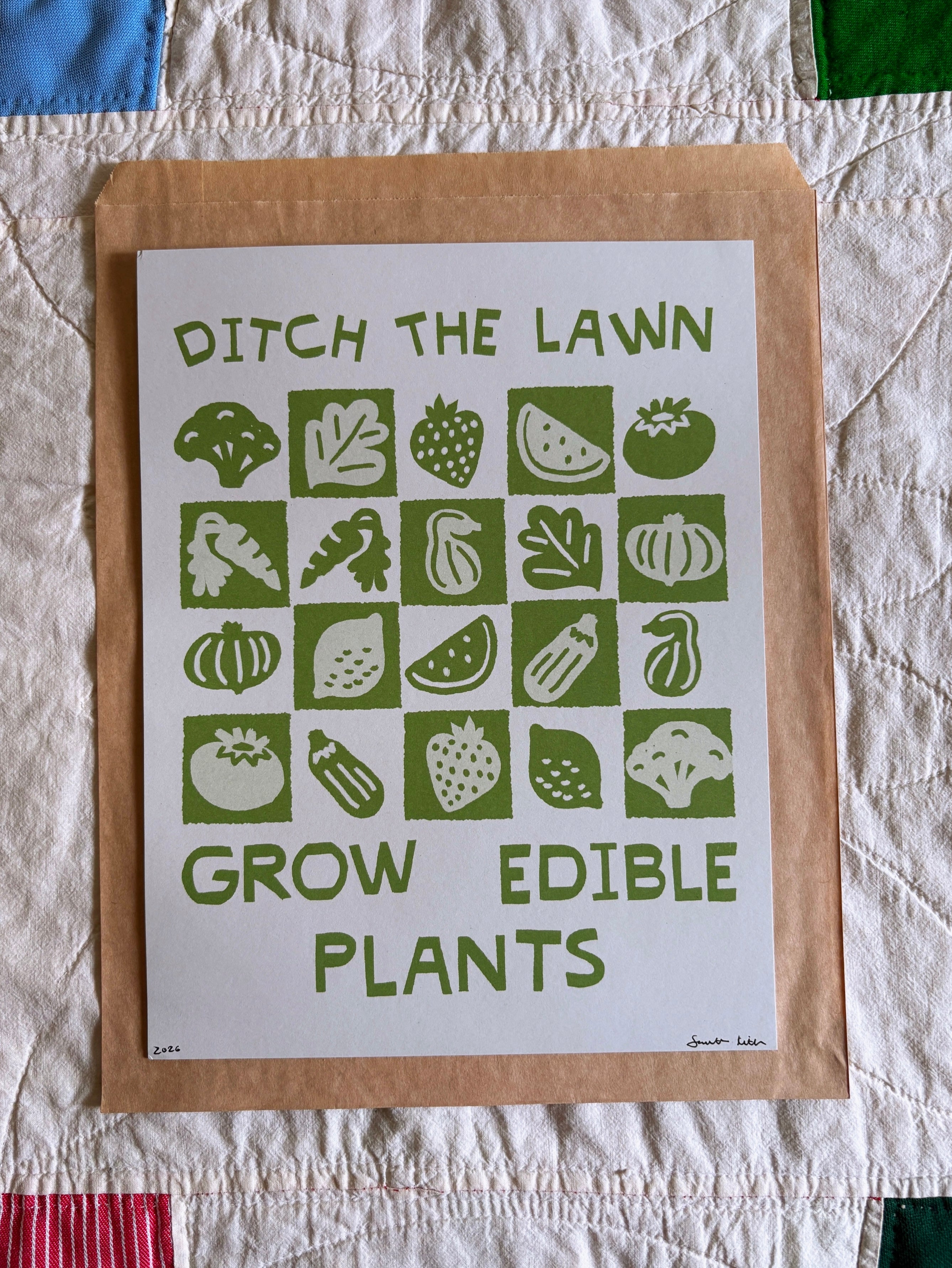 Ditch the Lawn Print