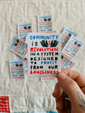 Community Is Revolution Sticker